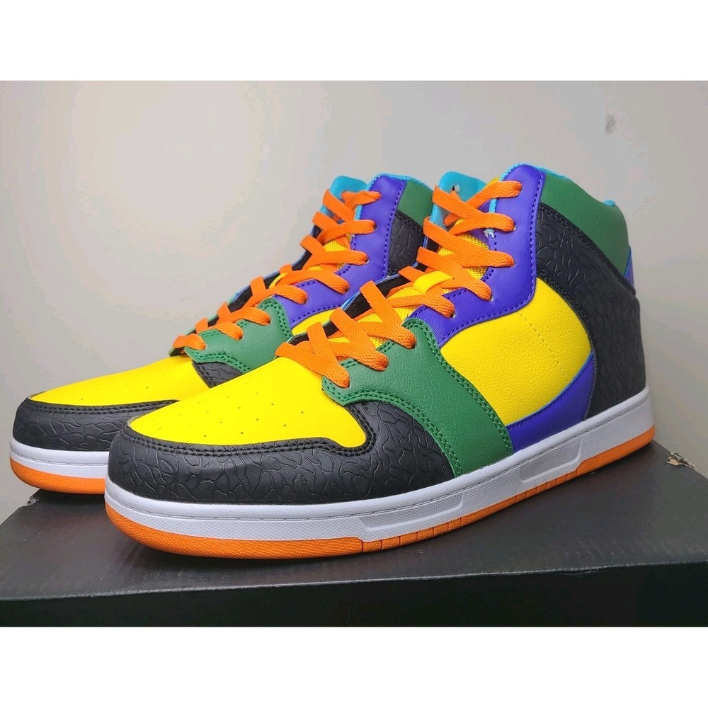 AND1 Slam Mid TPR Mens 10.5 Black Yellow Fairway NIB Basketball Shoes